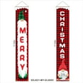 thumbnail image 2 of Christmas Porch Sign, Merry Christmas Banner for Outside Indoor Outdoor Christmas Decorations Gnomes Porch Sign Hanging Banners Sign for Holiday Party Supplies Home Welcome, 2 of 5