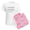 thumbnail image 6 of CafePress - Borges Library Quote Bilingual Women's Light Pajam - Women's Short Sleeve Print T-Shirt and Pants Light Cotton Pajama Set, 6 of 7