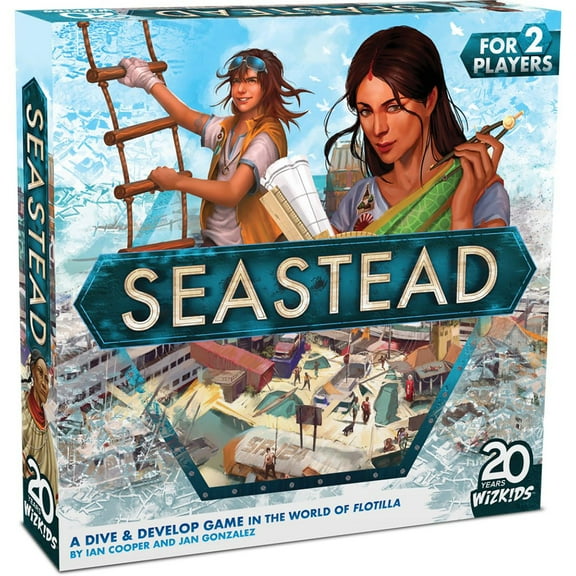Seastead - WizKids, Dive & Develop Game, Ages 12 , 2 Players, 30 Min