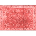 thumbnail image 1 of Ahgly Company Indoor Rectangle Abstract Red Contemporary Area Rugs, 4' x 6', 1 of 4