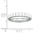 thumbnail image 2 of Sterling Silver Stackable Expressions Rhodium Ring, 2 of 11