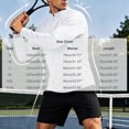thumbnail image 3 of Fengqque Men's Solid Color 1/4 Zip Long Sleeve Athletic Shirts Stretch Quick Dry Lightweight Fitness Top for Outdoor Sports White XL, 3 of 9