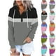 thumbnail image 1 of Sudaderas con capucha para mujer,Sudadera informal de manga larga con capucha y botones en contraste para mujer, de poliéster, cómoda para el hogar y el uso diario, sopatenor, 1 of 9