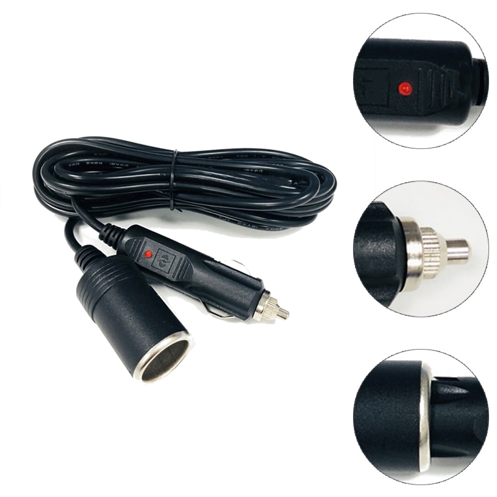 Akoyovwerve Car Extension Cable Car Cigarette Lighter Extension Cord High Power 12V 24V