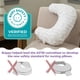 thumbnail image 4 of Almohada de Lactancia  Almohada ergonómica con biberón y Lactancia con Alta y Firme, Gran área, cojín Repelente al Agua con Funda Lavable; Baby Safety Alliance Verified  Hojas Suaves Grises, 4 of 9