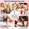 thumbnail image 2 of ARVALILS "FAMILY" Letter Dangle Charm, Two-Tone 925 Sterling Silver CZ Charm, Family Theme Pendant for Bracelets & Necklaces, 2 of 7