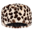 thumbnail image 2 of Gustave Leopard Print Faux Fur Hats for Women Cossack Russian Style Warm Hat Winter Fluffy Hat Thick Ski Beanie Cap "White", 2 of 9