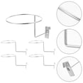 thumbnail image 3 of 5 percheros para sombreros, expositores de pelotas, soportes para pelotas deportivas, para paneles de rejilla de alambre, 3 of 7