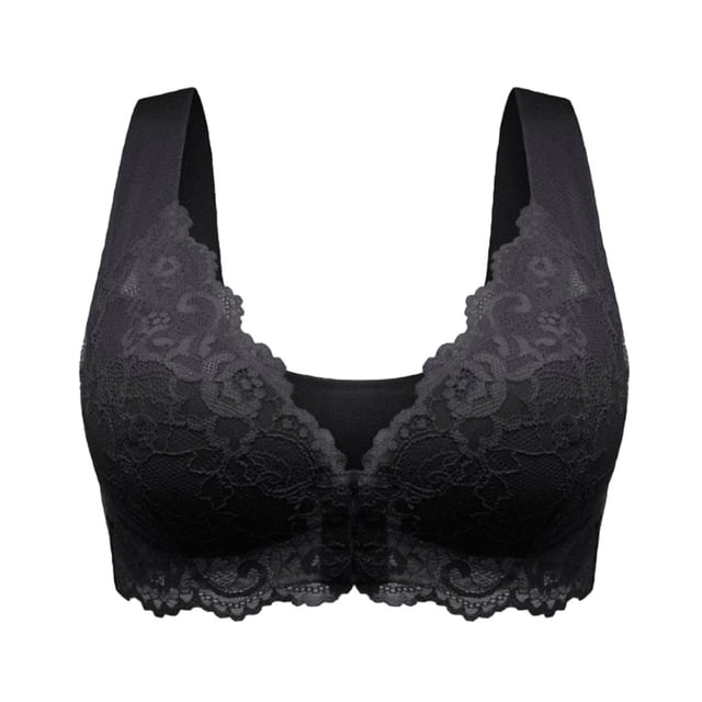 Minnieouse Sujetador deportivo con cierre frontal, belleza en la espalda, cómodo, con realce, sin costuras, sin rastro en la espalda, sujetador Type3 NO3