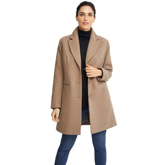 Ellos Women's Classic Wool-Blend Coat Coat