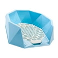 thumbnail image 3 of Bandeja para baño de interior para perros, inodoro para perros, caja de arena para perros duradera, mantiene las patas y el piso limpios Azul, 3 of 8