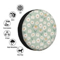 thumbnail image 4 of Naloa Daisies Flowers PVC Leather Spare Tire Wheel Cover for Car Truck SUV Camper Trailer Universal Fit many size17 inch, 4 of 6