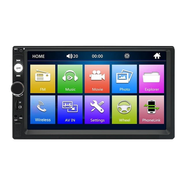Reproductor MP5 automático de 7 pulgadas, función Carplay, Radio FM para coche, pantalla LCD para coches, SUV, camiones Ehuebsd Accesorios para autos y motos