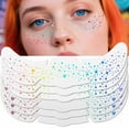 thumbnail image 5 of Glitter Freckles Rainbow 6 Packs Freckles Makeup for Accessories ，Share with Friends Or for Special Days - Freckles Stickers Temporary Flash Face Stickers G A, Other, Back to School,, 5 of 7