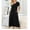 Black, variant on House Dresses for Women with PocketsNightgown Short Sleeve Dress Lounge Dress Oversized Sleep Tshirts Dress Sleepwear With Pocket Fit Black XXL