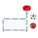 thumbnail image 4 of Aro de baloncesto con portería de fútbol para niños, soporte de baloncesto para portería de fútbol 2 en 1 para patio de juegos al aire libre, 4 of 8