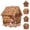 E#005, variant on Christmas Wooden House Diamond Painting Kit, Christmas DIY Pearl Art Kit Collection, 3D Wooden House with 18 Styles, Christmas Decorations Indoor, for Table Decor and Christmas Tree Hanging Use-K