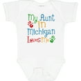 thumbnail image 3 of Inktastic My Aunt in Michigan Loves Me Boys or Girls Baby Bodysuit, 3 of 5