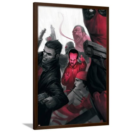 Thunderbolts No 5 Leader Punisher Red Hulk Elektra Framed Poster Wall Art