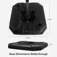 thumbnail image 4 of PURPLE LEAF Patio Umbrella Base Water & Sand Filled Weighted Base Outdoor Umbrella Base for Cantilever Offset Patio Umbrella, 300 Lbs, 4 of 7