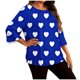 thumbnail image 3 of TaTaai Gradient Plus Size Long Sleeved T-shirt, Women's Round Neck Lightweight Top, All Seasons Garment, Casual Daily Party Dating Work Home Vacation Birthday Outfit, Hand Wash Gift, 3 of 6