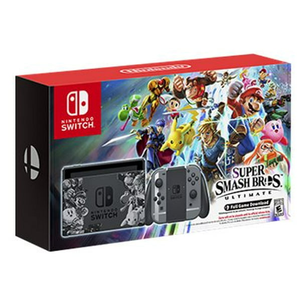 Nintendo switch console super smash bros discount