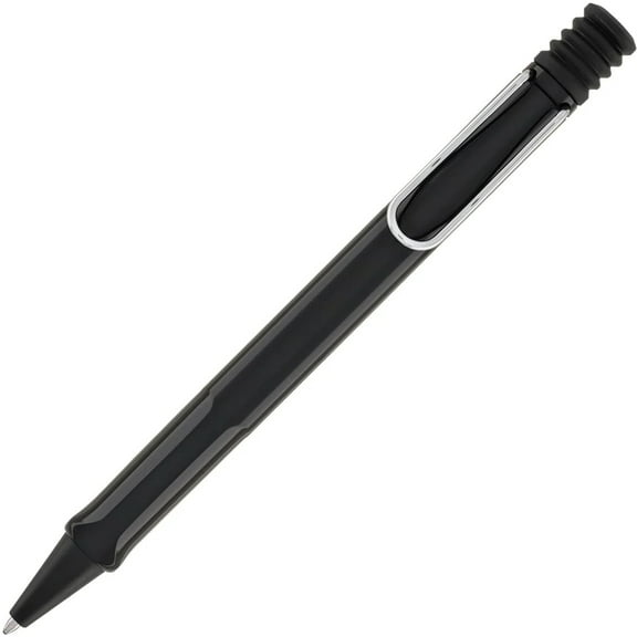 Lamy L219BKBC Safari Shiny Black Plastic Barrel Ballpoint Pen