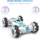 thumbnail image 4 of Coche de acrobacias, coche de control remoto 4WD de 2,4 GHz, coche con sensor de gestos de reloj, coche todoterreno deformable con giros de 360° (verde), 4 of 5