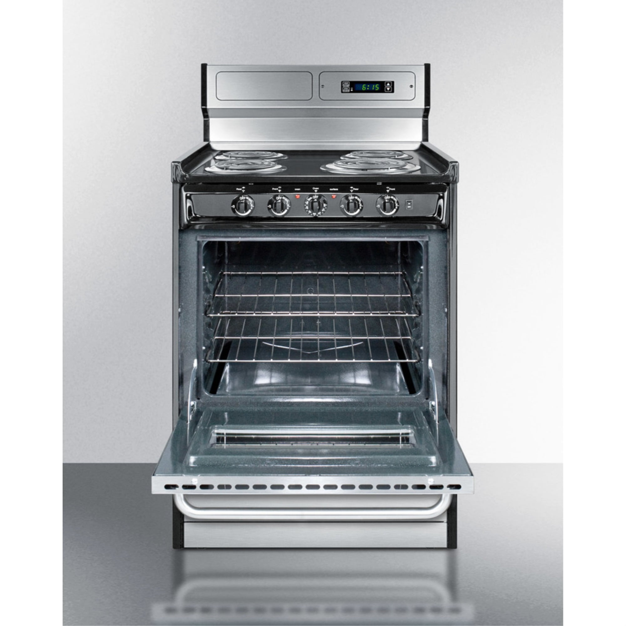 Summit Professional 24-Inch 4-Burner Freestanding Electric Range