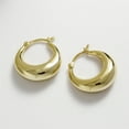 thumbnail image 6 of Cate & Chloe Jacqueline 18k Yellow Gold Plated 21mm Hoop Earrings for Women, Gift for Her, 6 of 10