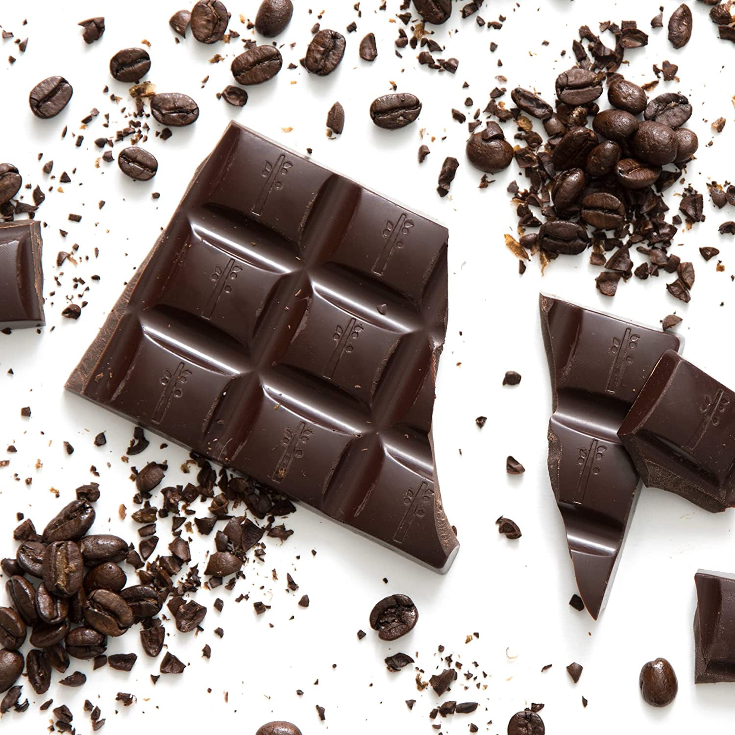 (Case of 12 ) Endangered Species Natural Chocolate Bars - Dark Chocolate - 72 Percent Cocoa - Espresso Beans - 3 oz Bars