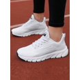 thumbnail image 4 of Women's Simple Embroidered Mesh White Sports Shoes With Soft And Breathable Sole For Running, 4 of 5