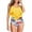 Yellow, variant on Abcnature Women's Bikini Swimsuits Sets, Thong Bikini Sets High Waisted Two Piece Ruffled Flounce Top With Ruched Bottom Swimwear Bikini Sets for Women Black L