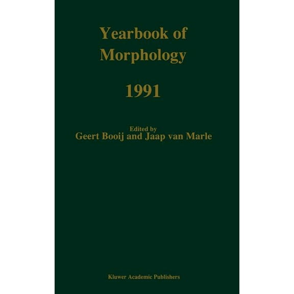 Yearbook of Morphology Yearbook of Morphology 1991, (Hardcover)