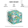 thumbnail image 4 of Sikiie Panda Bathing In The Bath Leather Tissue Box Cover Square, tissue box holder - 5.2”x5.2”x5.2”, 4 of 7
