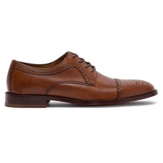 Johnston & Murphy Mens Tan Leather Brogue Cap Toe Oxford Shoes 9.5M 20-8682 Johnston & Murphy Men s Conard Cap Toe Tan Leather - 20-8682  main image 3