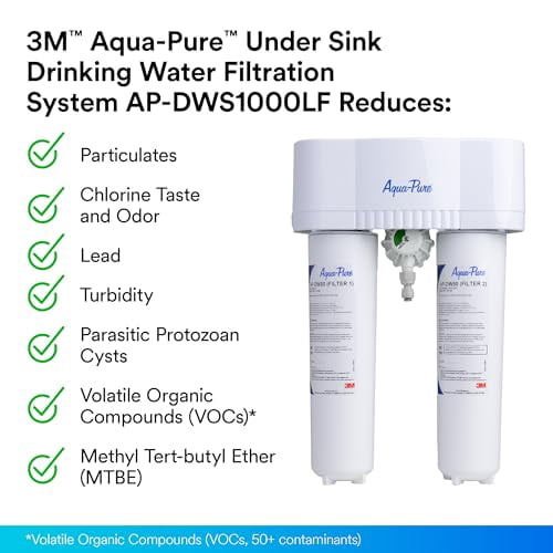 3M Aqua-Pure Under Sink Water Filtration System  Model AP-DWS1000LF