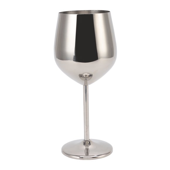 ZPSHYD Gobelet à Vin en Métal en Acier Inoxydable - Haute Dureté Et Charme Intemporel, pour Les Fêtes, Les Mariages Et Les Banquets(Silver Color-500 ML)