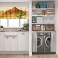 thumbnail image 5 of LALILO Kitchen Curtain Valance Desert Hills Cactus Big Rod Pocket Window Curtain 52"x 18" Set of 2, 5 of 5