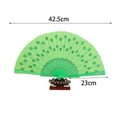 thumbnail image 6 of Kripyery Portable Traditional Handheld Fan Performance Props for Home Folding Fan Chinese Style Peacock Dance Fan, 6 of 8