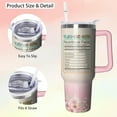 thumbnail image 3 of 40oz Teacher Tumbler with Handle and Straw, Appreciation Insulated Stainless Steel Cup, Birthday Travel Coffee Mug Water Bottle, Teachers Day Gifts for Women Men, 3 of 6