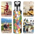 thumbnail image 7 of Yayeee 33oz Insulated Water Bottle Double Wall Stainless Steel with Flip Straw Lid, Colorful Birds Pattern, 7 of 7
