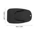 thumbnail image 4 of Unique Bargains Motorcycle Kickstand Pad Support Plate Pad Parking Stand Side Stand Extension Pad Black, 4 of 7