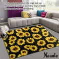 thumbnail image 2 of GZHJMY Sunflower Non Slip Area Rug for Living Dinning Room Bedroom Kitchen, 2' x 3'(24 x 36 Inches / 60 x 90 cm), Floral Flower Nursery Rug Floor Carpet Yoga Mat, 2 of 7