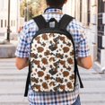 thumbnail image 5 of Uemuo Cow Tie Dye Printed Durable 17-inch Student Backpack - Lightweight, Waterproof, Adjustable Straps, Ideal for School, Work, Travel, 5 of 5