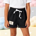thumbnail image 4 of Atogsazn Toddler Baby Boys Jogger Shorts Kids Casual Jogger Athletic Short Pants Gym Trouser with Pocket Black 3-4 Years Fashion, 4 of 7