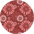 thumbnail image 1 of Ahgly Company Machine Washable Indoor Round Transitional Red Area Rugs, 6' Round, 1 of 7