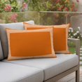thumbnail image 4 of Pack of 2 Outdoor Pillow Covers 20x12 Inch Waterproof Burnt Orange Geometric Throw Pillow Covers,Decorative Couch Pillow Shams Protectors Country Greece Key Art Patio Pillowcases Cushion Covers, 4 of 8