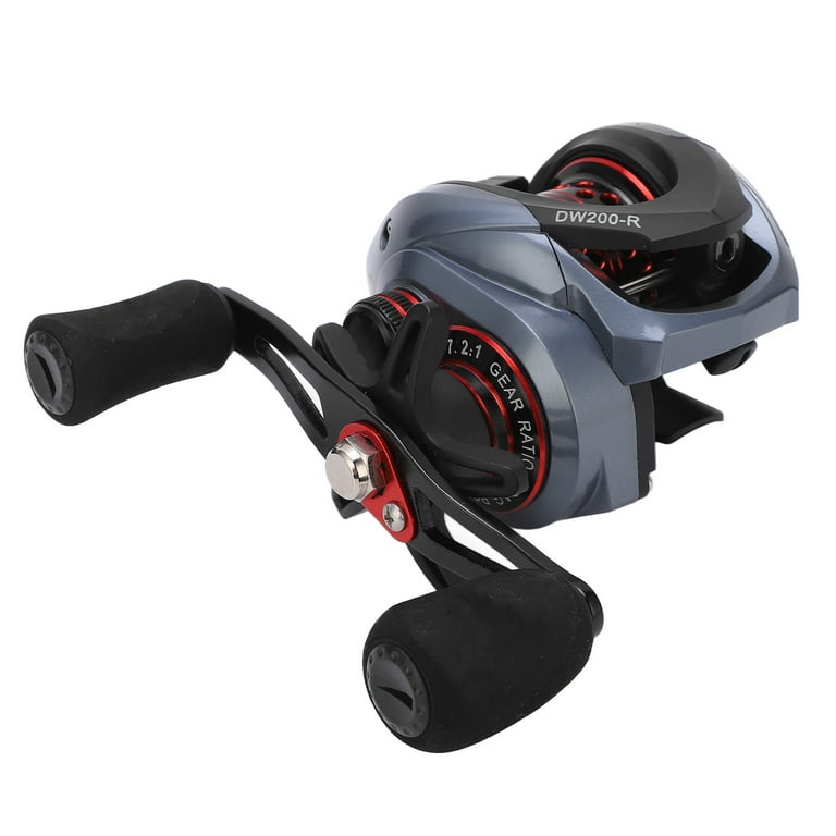 Double Brake System Baitcasting Reel, 7.2:1 Baitcasting Reel Accurate Long  Throw High Speed For Outdoor Right Hand 