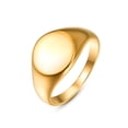 thumbnail image 3 of 3Pcs Stainless Steel Rings for Men Women Gold Minimalist Twisted Ring Band Couple Ring Set Size 7-12, 3 of 6